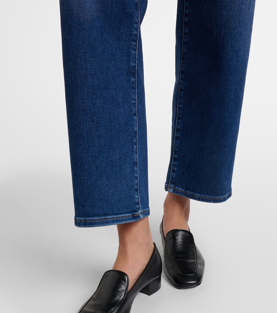 Mellow cropped mid-rise straight jeans
