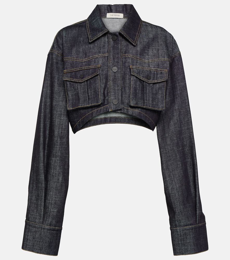 Gudari cropped denim blazer