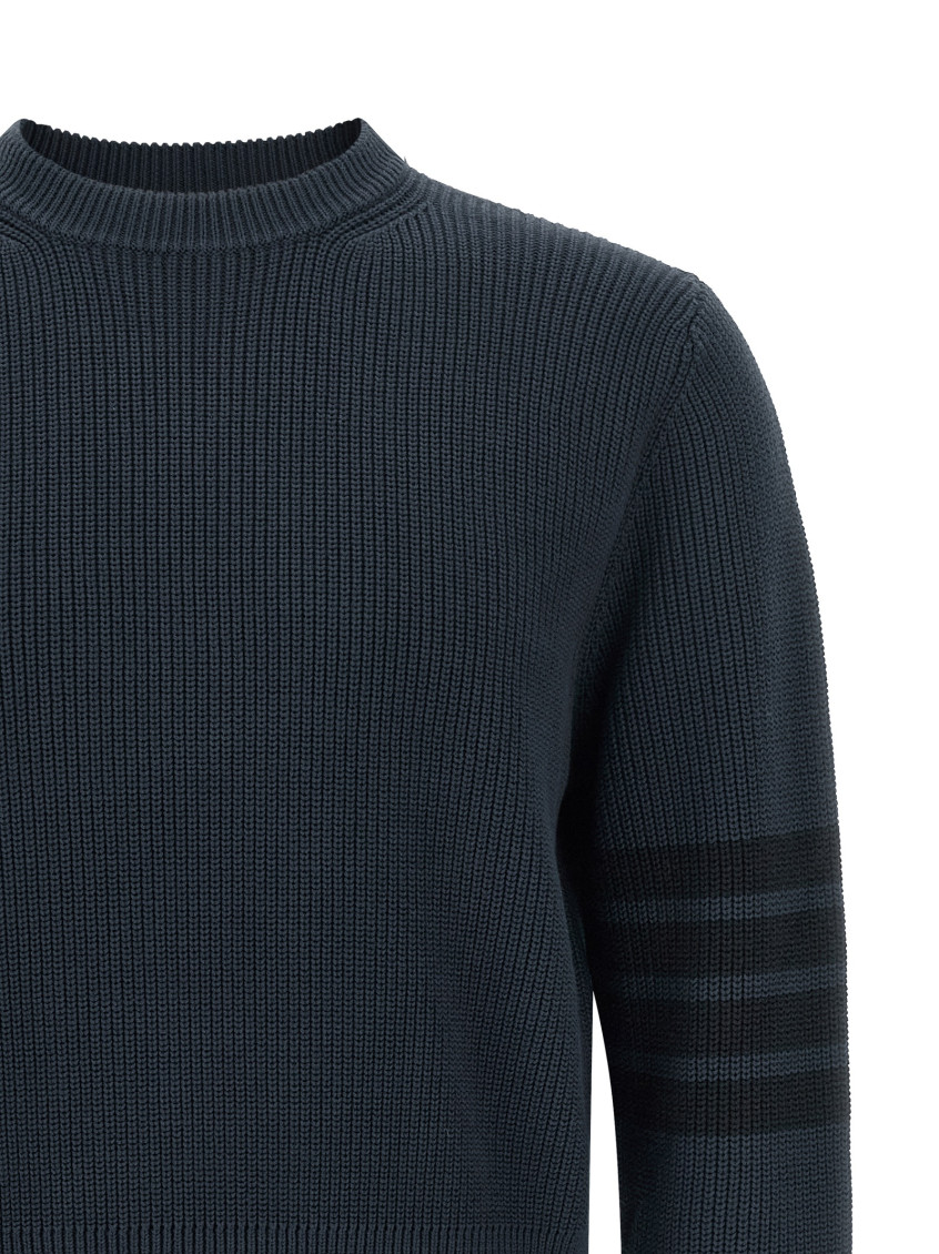 Cotton Sweater Knitwear Blue