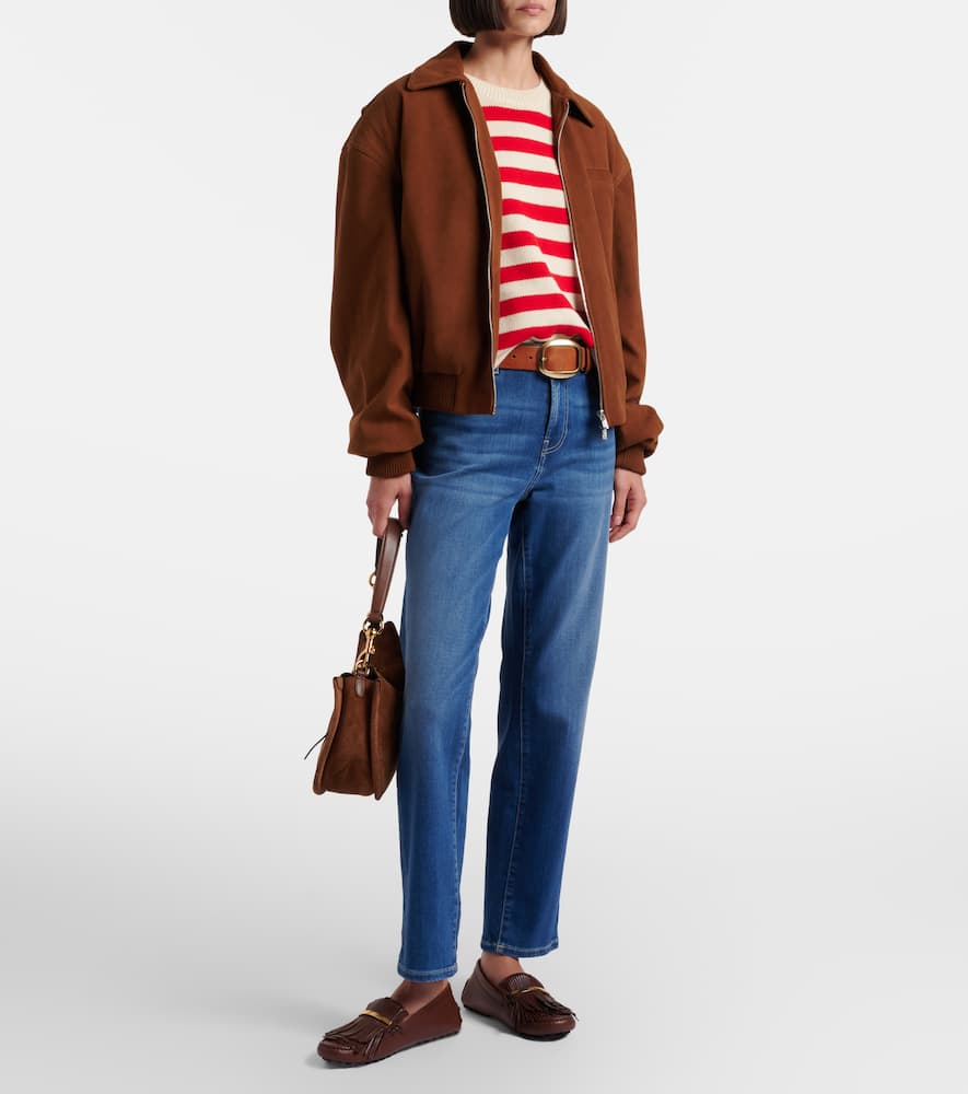 Girlfriend straight jeans
