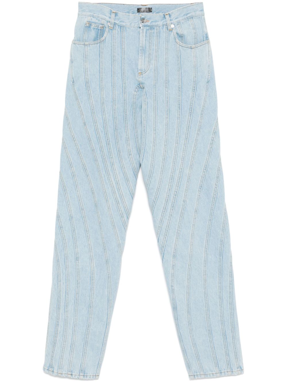 Seam-detail jeans - Blue