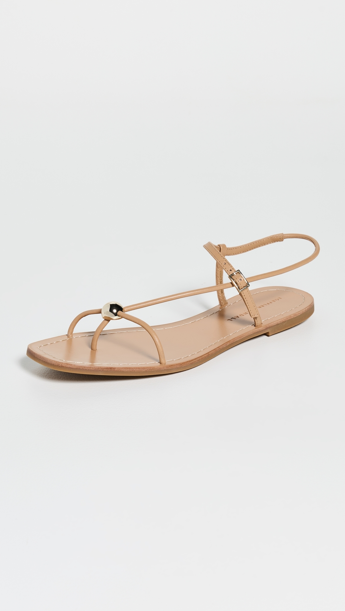 Loeffler Randall Lara Strappy Flat Sandals Dune