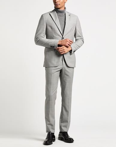 Man Suit Grey Size 38 Virgin Wool