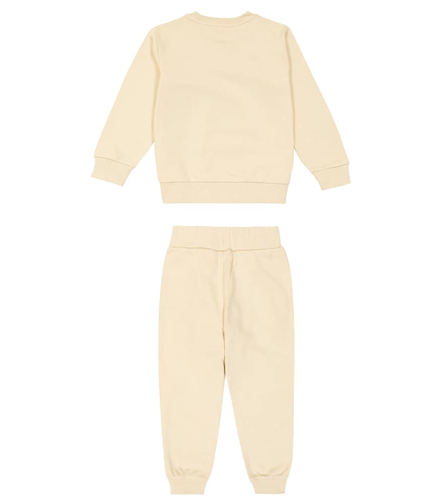 Cotton fleece sweatshirt and sweatpants set