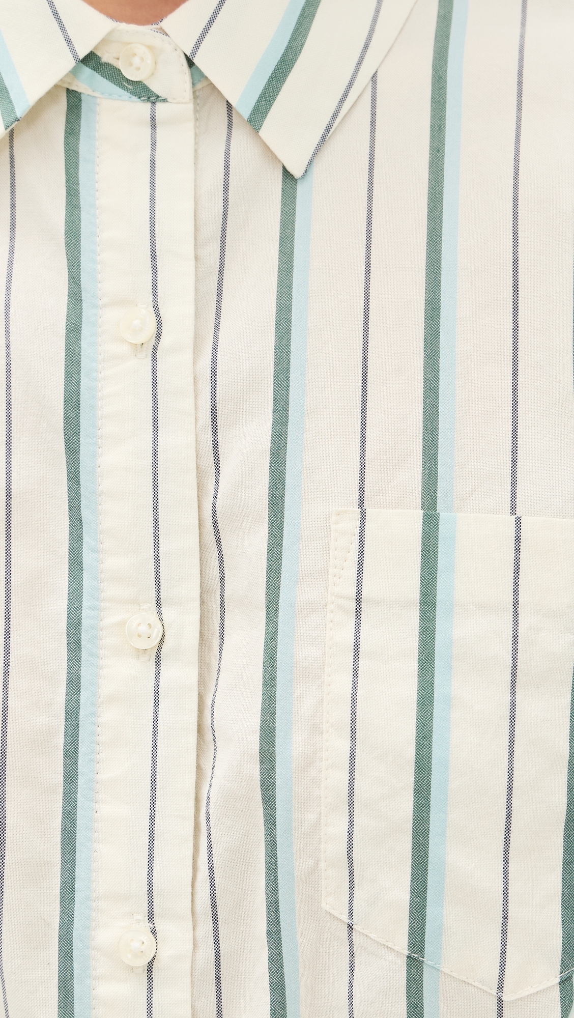 Nessa Stripe Shirt Verde Stripes