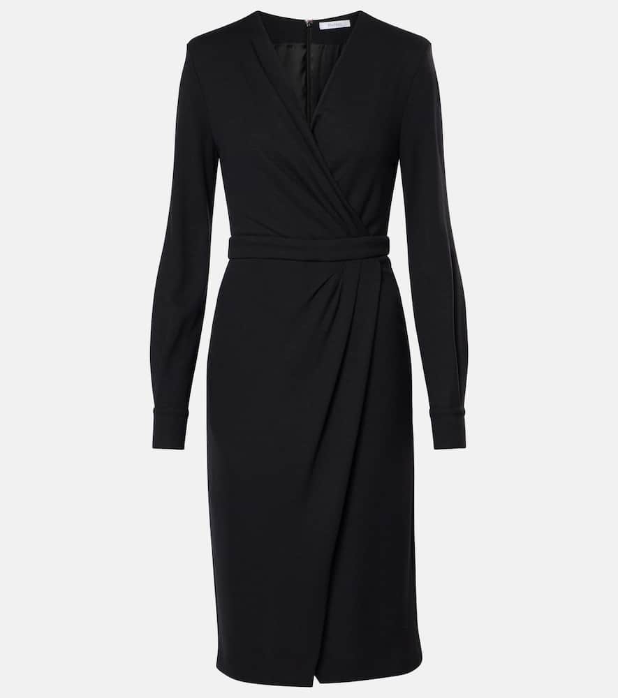 Virtus gathered jersey midi dress