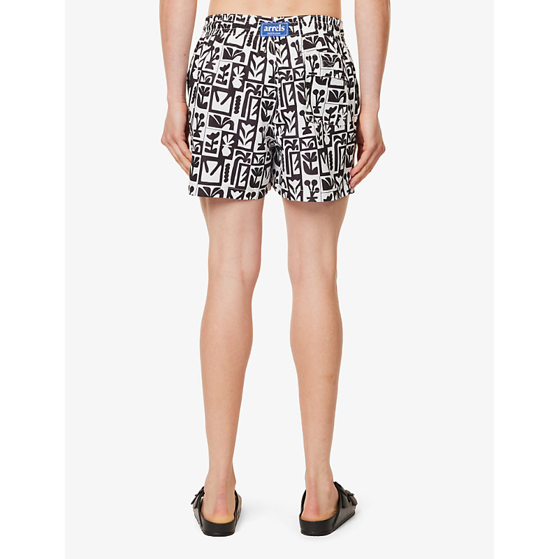 Arrels Barcelona 남성 Mens Black Blooming Timo Printed Swim Shorts XL 75521326