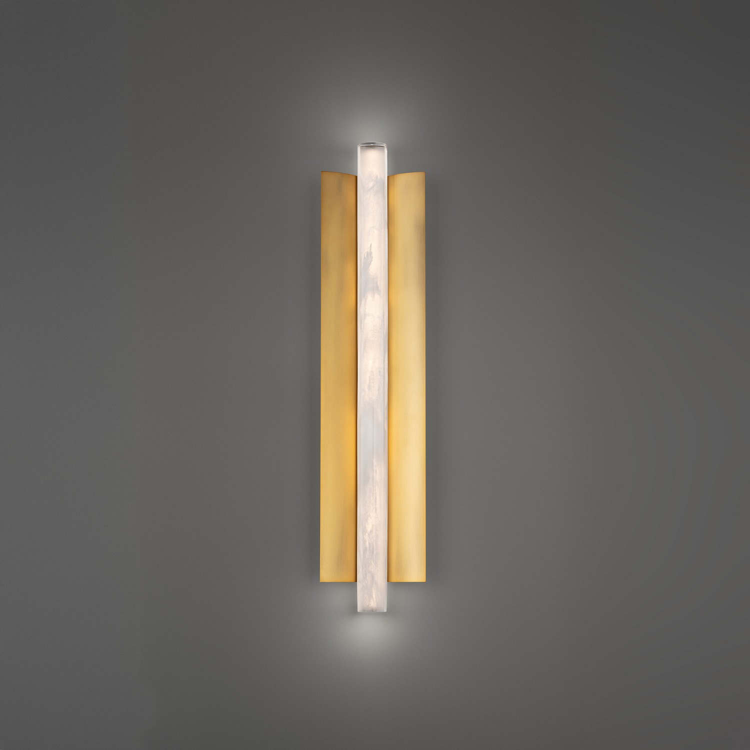 Aged Brass LED Wall Sconce from the Rapper Collection