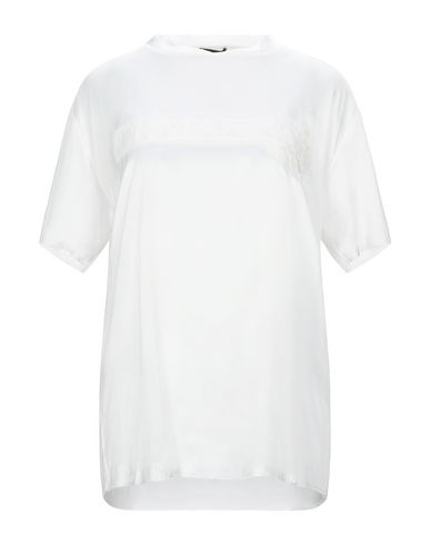 Woman Top Ivory Size 4 Rayon, Elastane