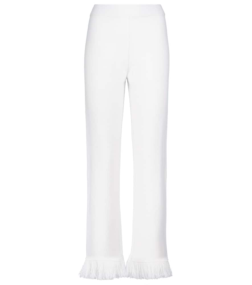 Cordillera fringed virgin wool pants