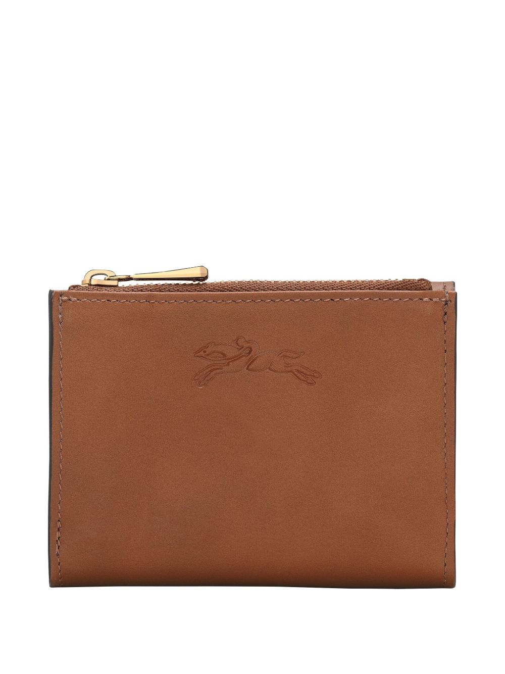 Épure leather zip wallet - Brown