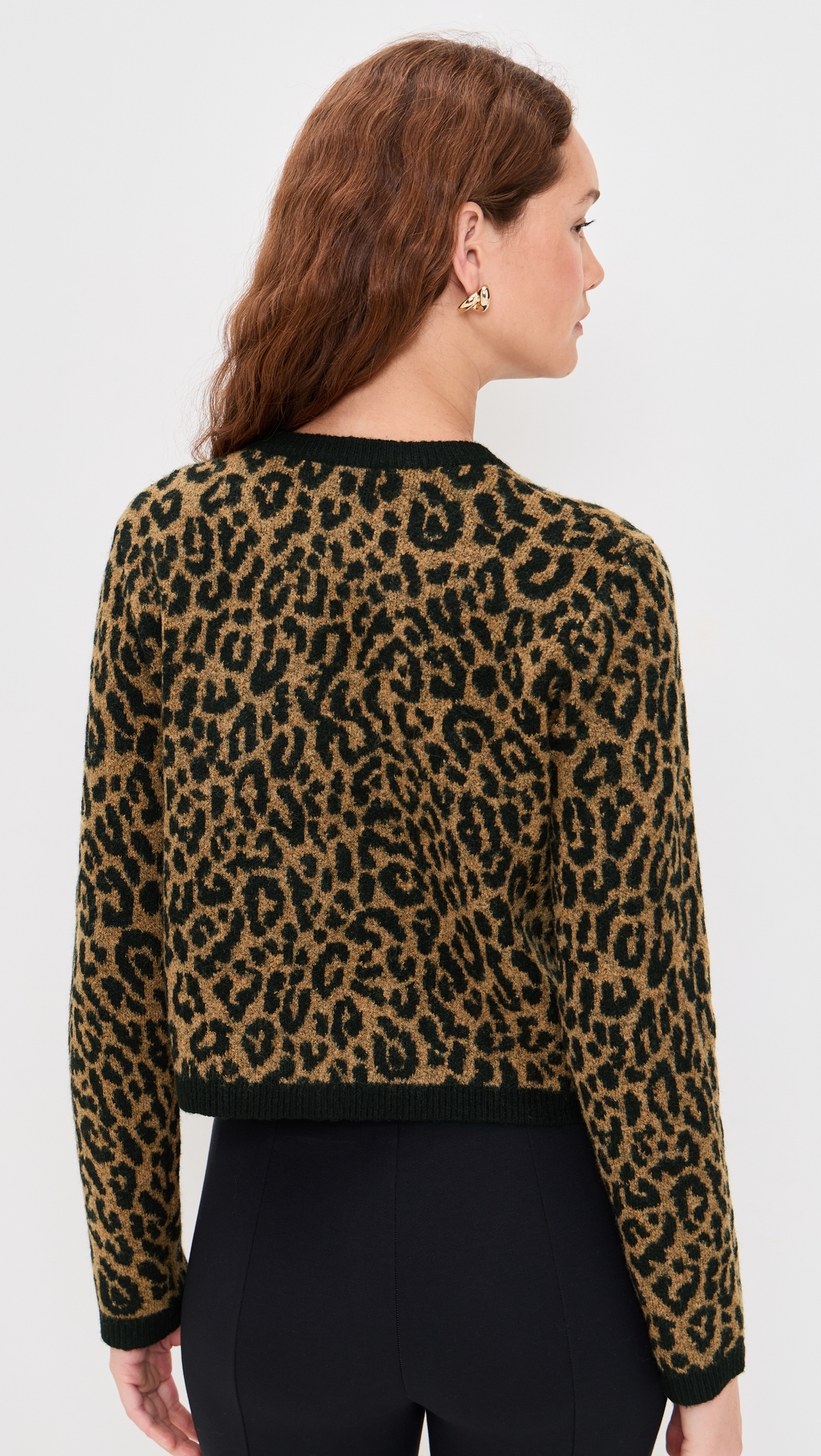 Cheetah Cardigan Camel Cheetah