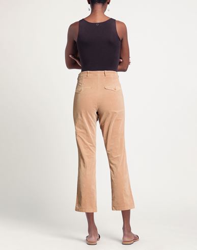 Woman Pants Camel Size 2 Cotton, Elastane