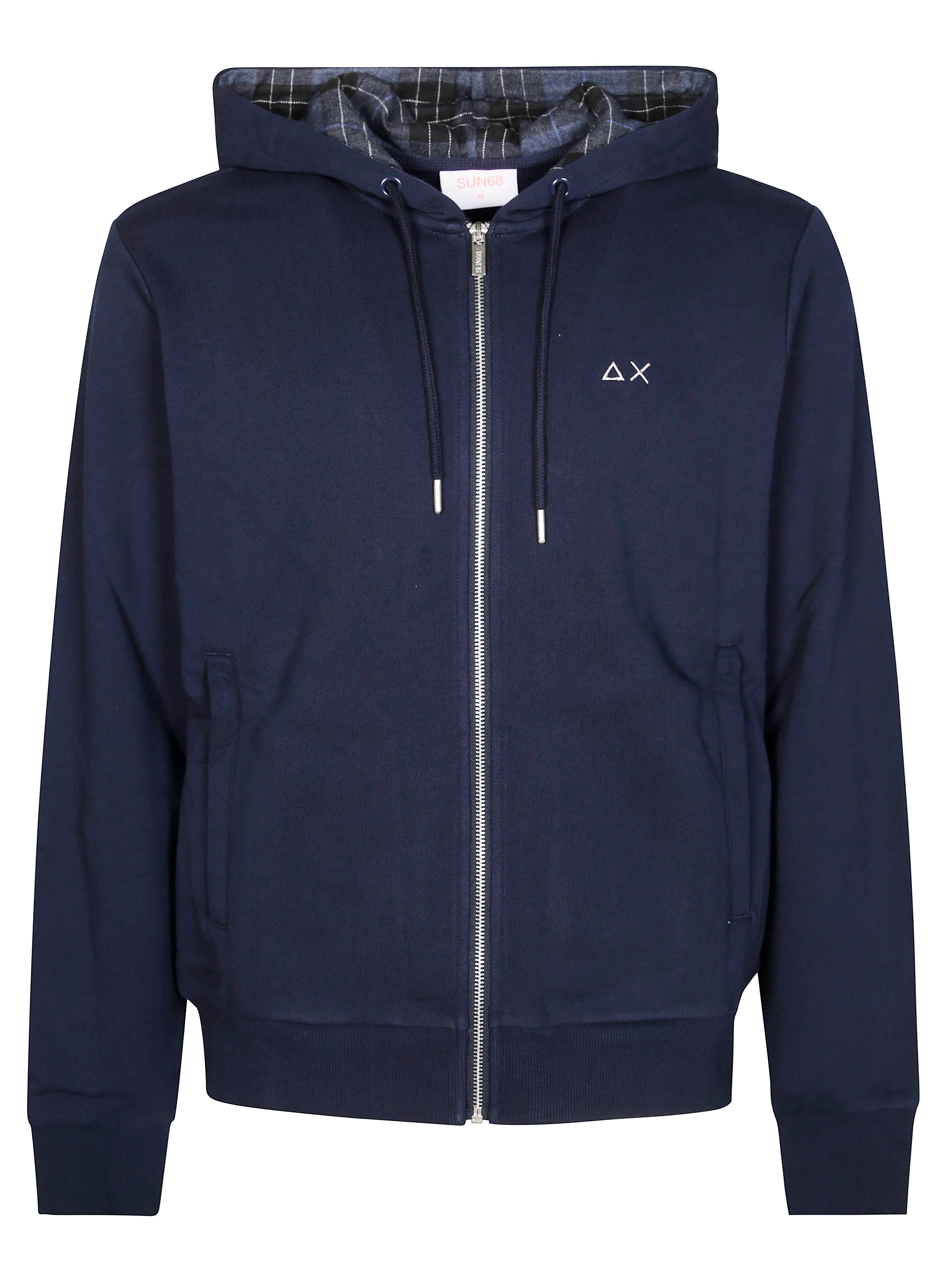 Men's Contrast Soft Fabric Zip-Up Hoodie
