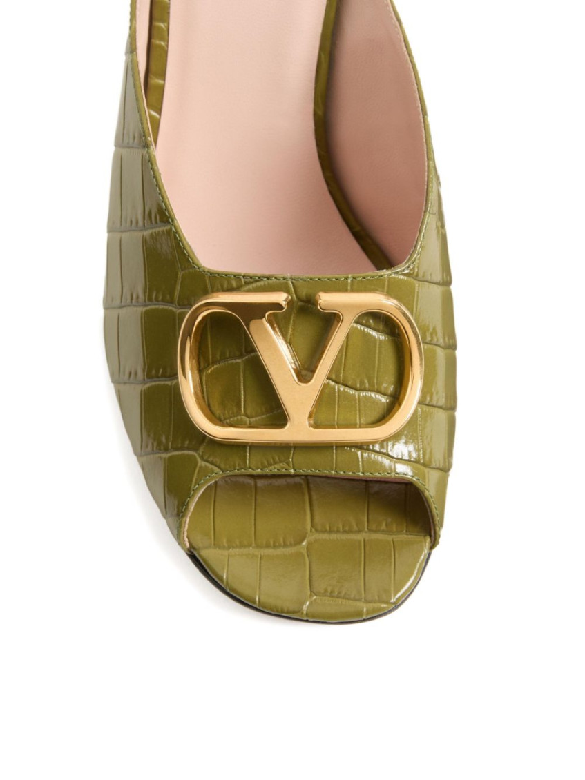 Vlogo Signature Leather Mules