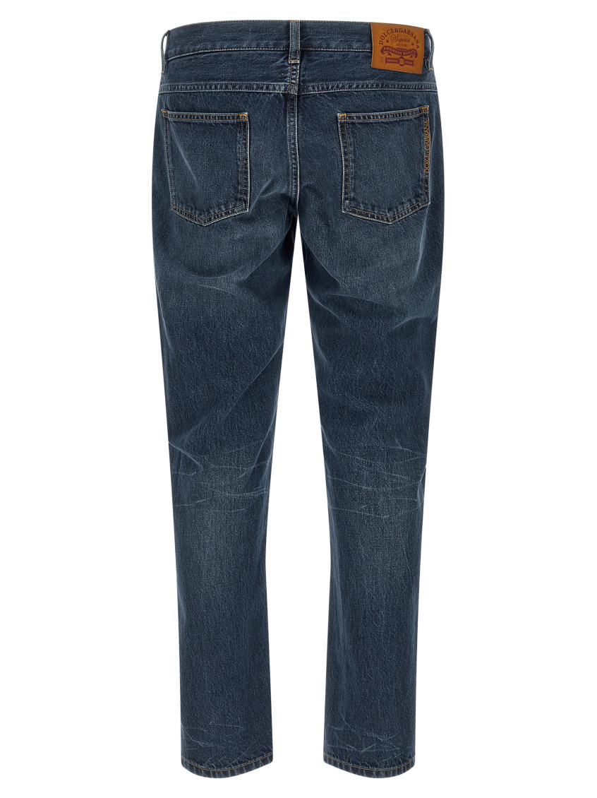Dolce&Gabbana - trousers faded effect five pocket design belt loop