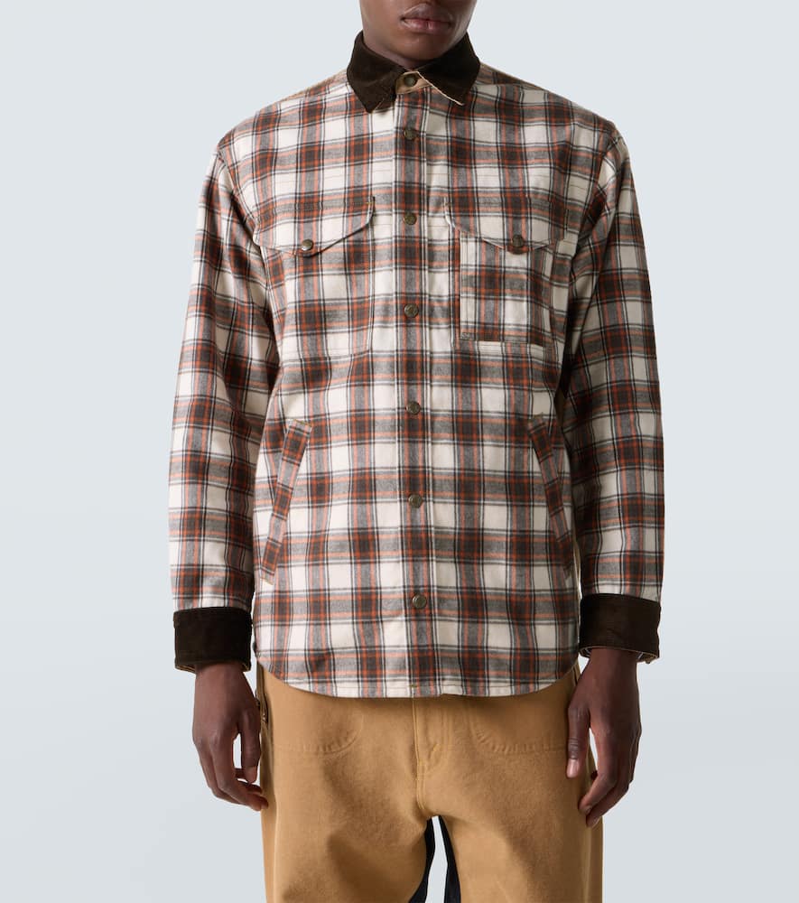 Checked cotton flannel jacket