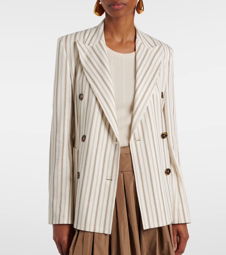 Pensile cotton and linen blazer