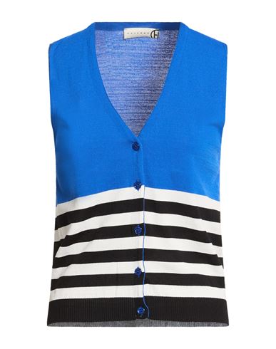 Woman Cardigan Bright blue Size ONESIZE Viscose, Polyamide