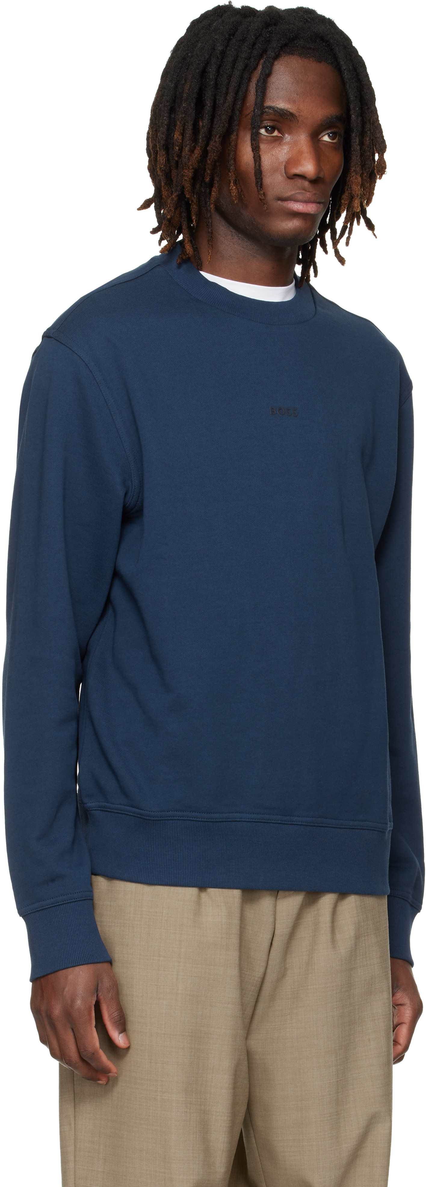Navy Chest Logo Sweatshirt