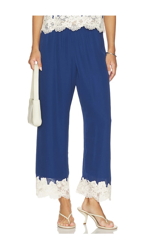 CAMI NYC Gilda Chiffon Pant in Navy. XXS. Also in XS
