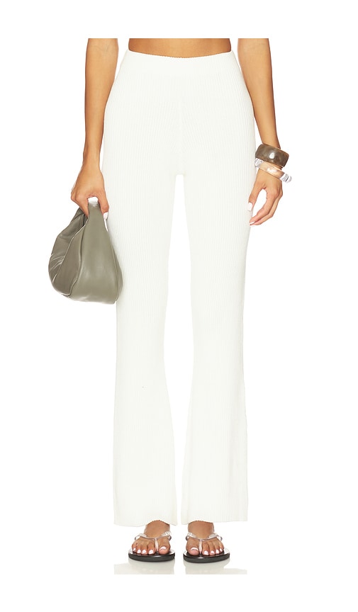 SNDYS North Knit Pant in White.  XXS. Also in L, M