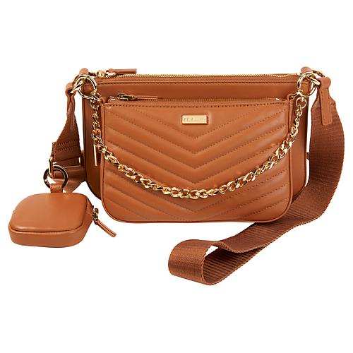 Black Label Lamb Leather Multiset Crossbody