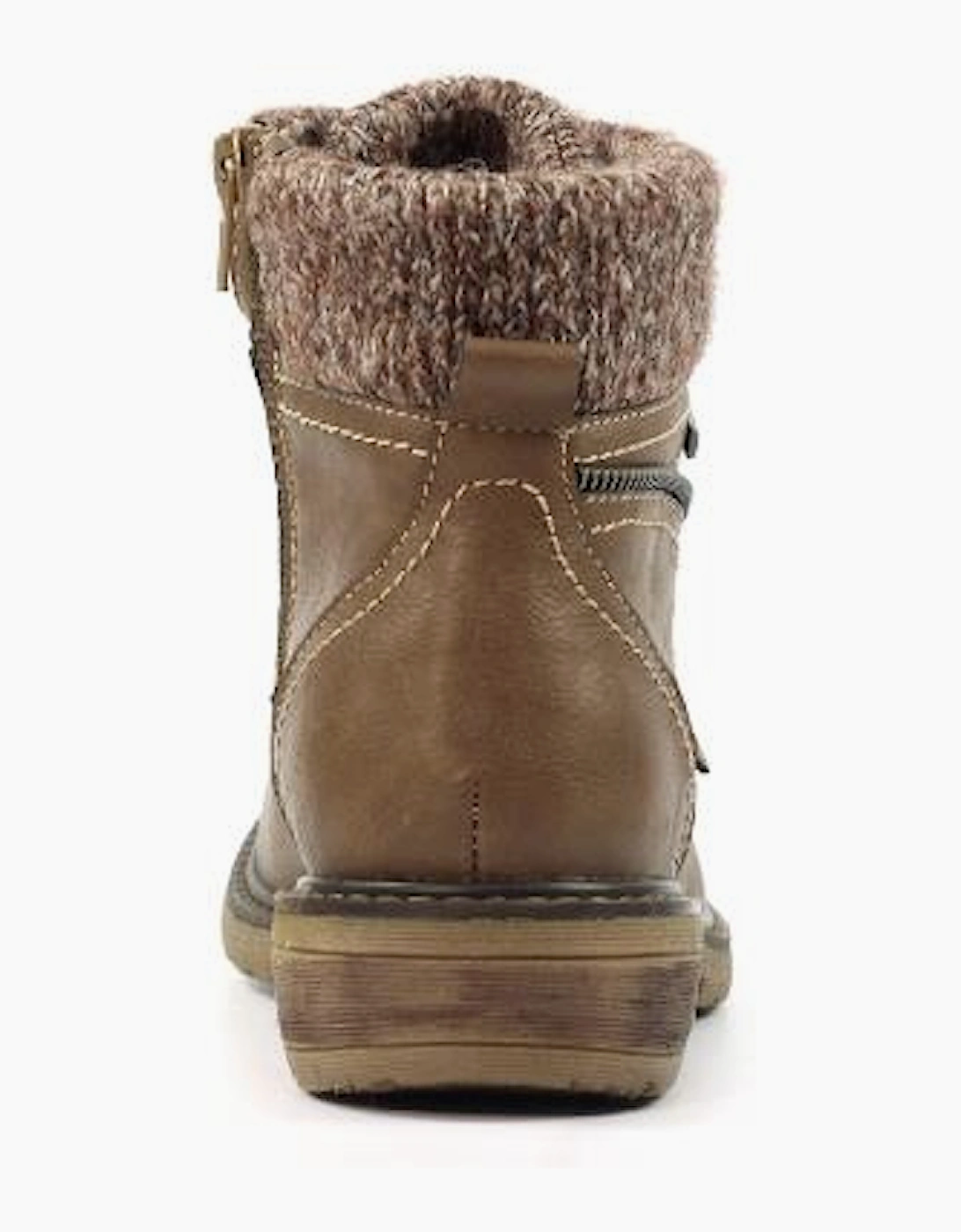 Women's Lunar Benson III Taupe Waterproof Ankle Boot GLB090 - Brown