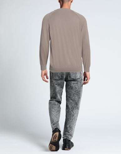 Man Sweater Taupe Size 52 Cotton