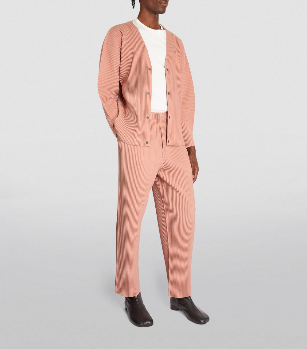 Pleated Wide-Leg Trousers