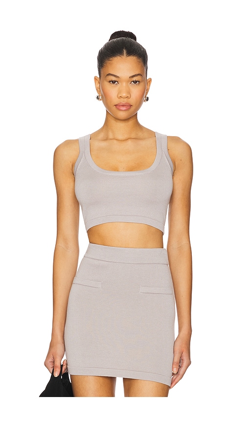 SNDYS Beverly Crop Top in Grey.  XS. Also in L, M