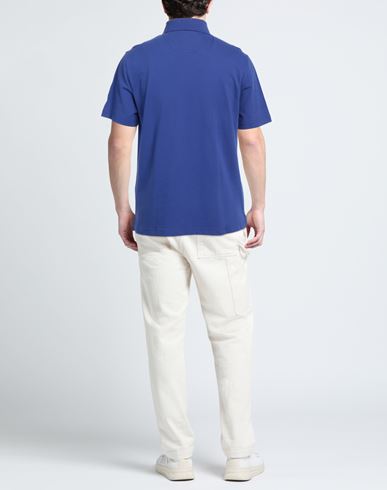 Man Polo shirt Bright blue Size S Cotton, Elastane