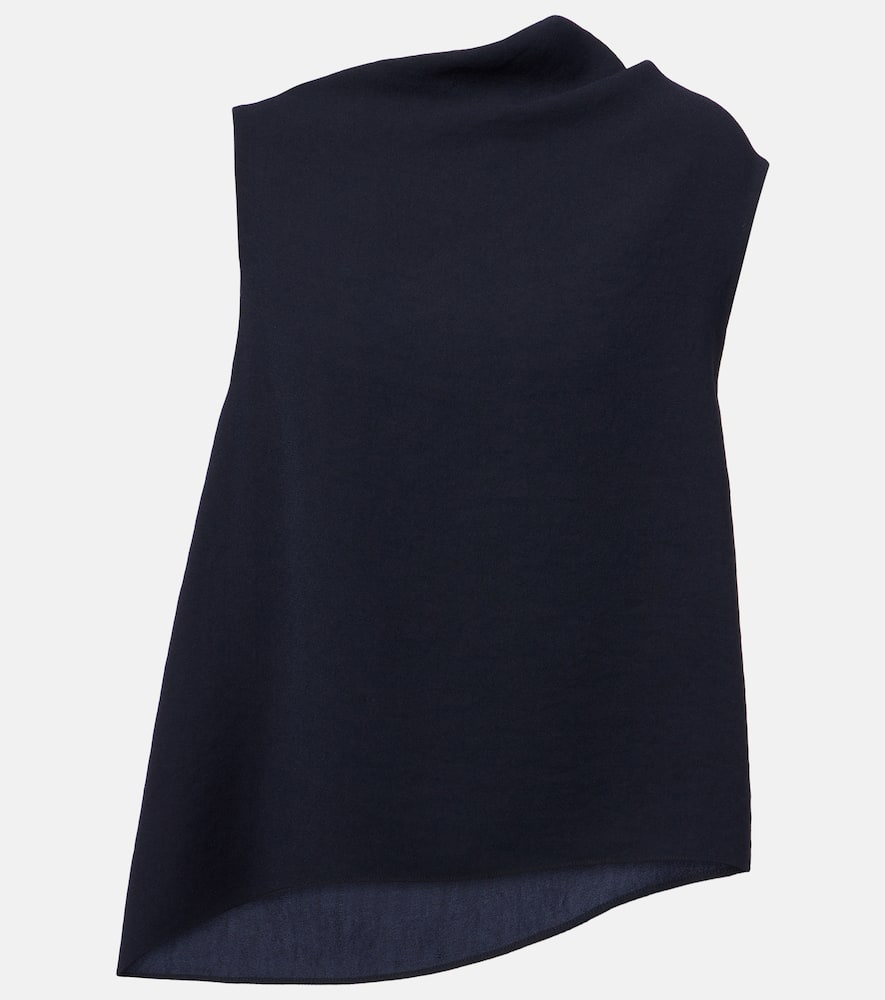 Asymmetric draped top