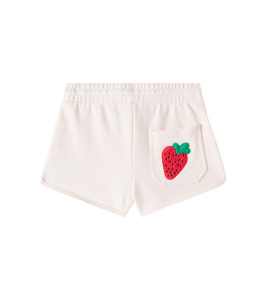 Stella McCartney Kids Patch-appliqué cotton jersey shorts