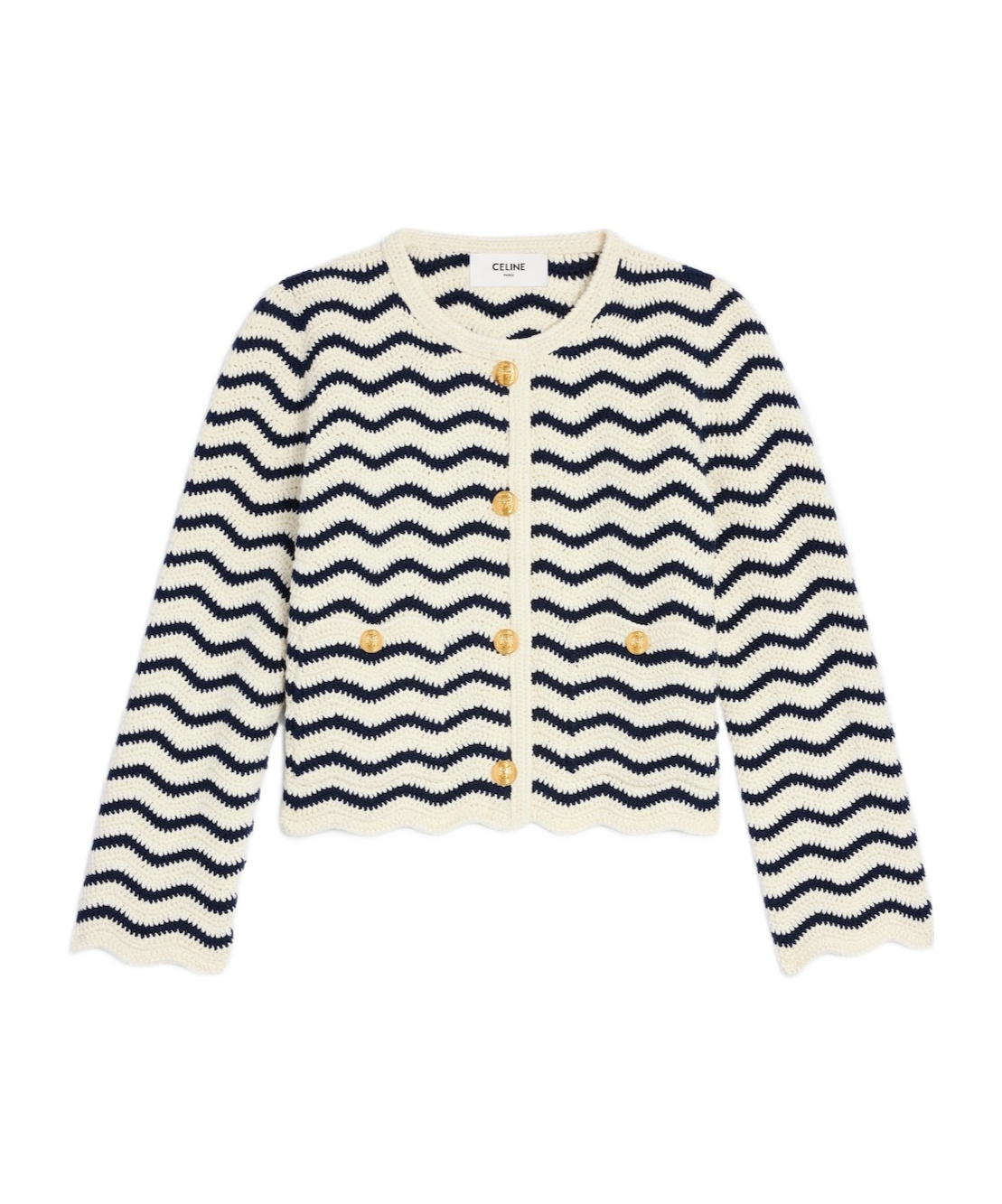 Cardigan jacket IN crochet cotton