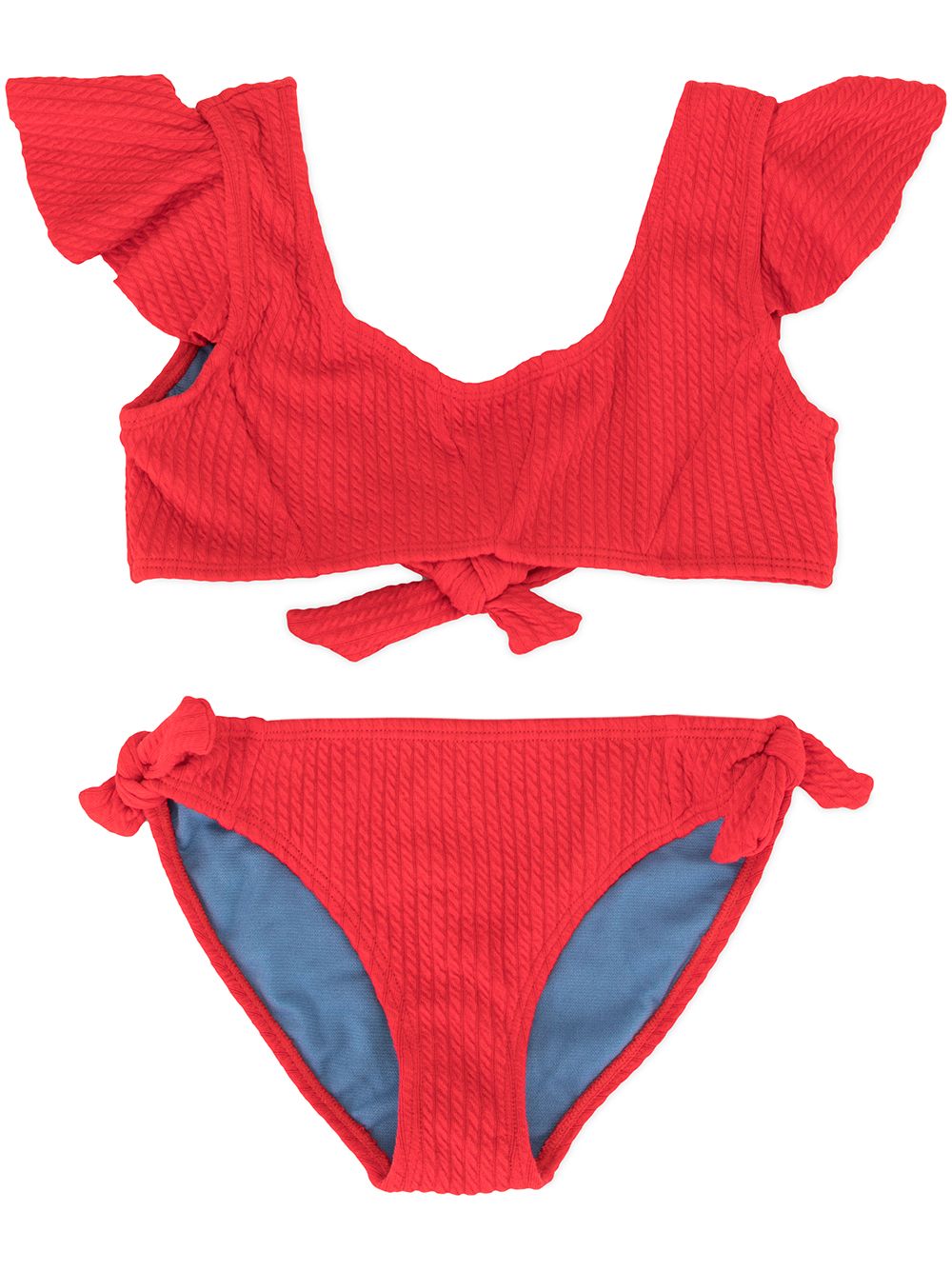 Yara ruffle bikini set - Red