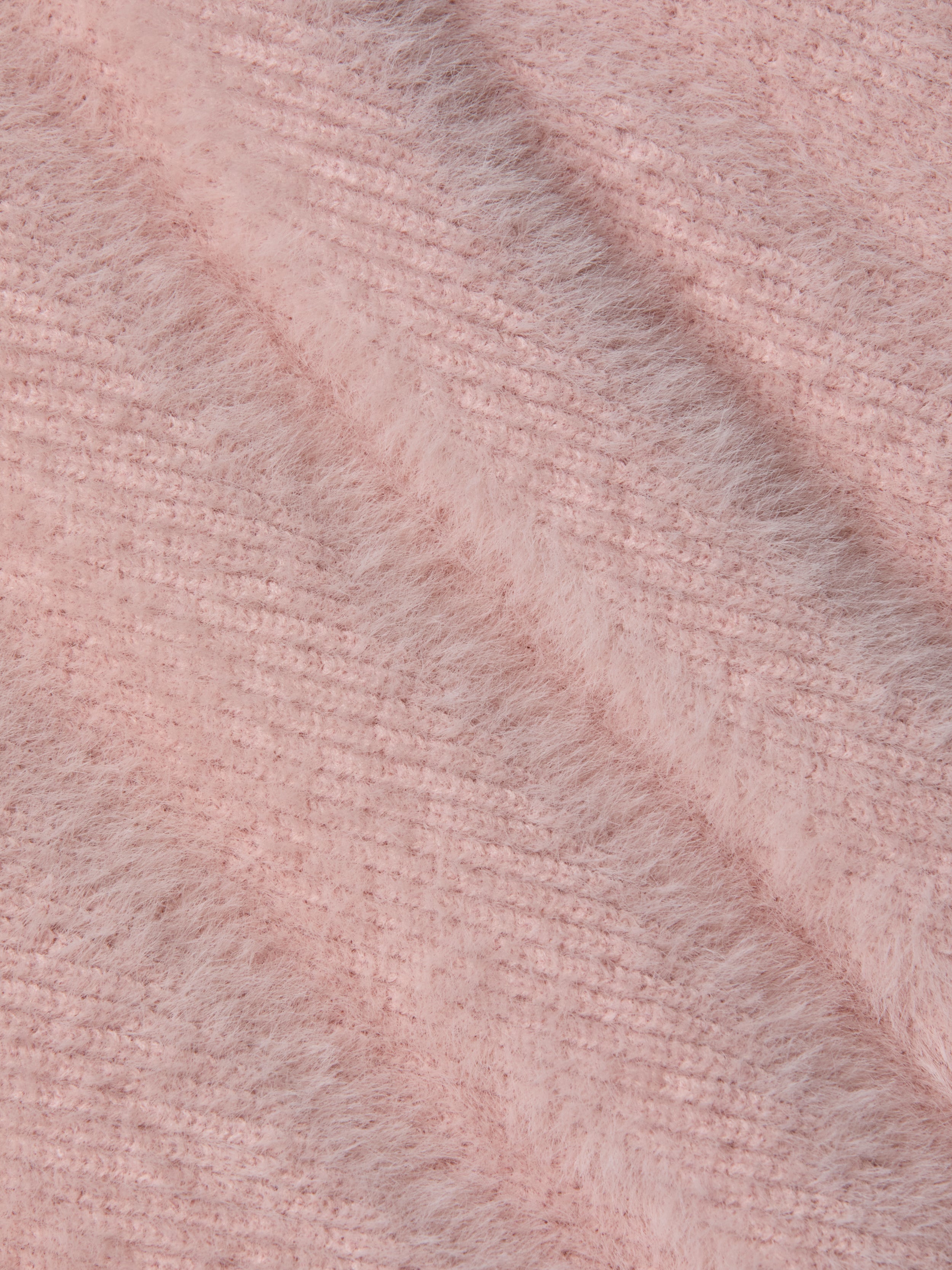 Guinevere Cropped Pullover In Pale Rose