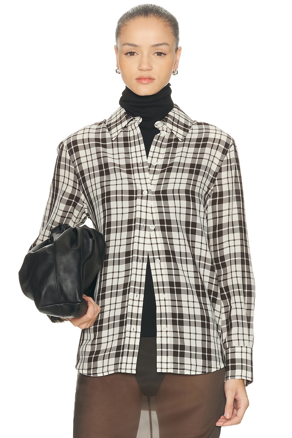 Proenza Schouler Bronwen Top in Bark Multi - Brown.  6 also in 0