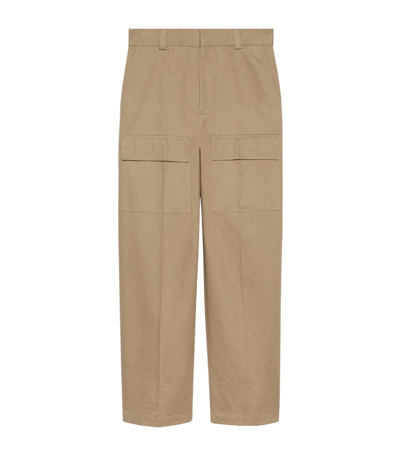 Wide-Leg Cargo Trousers