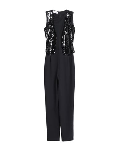 Woman Jumpsuit Black Size 6 Polyester, Elastane