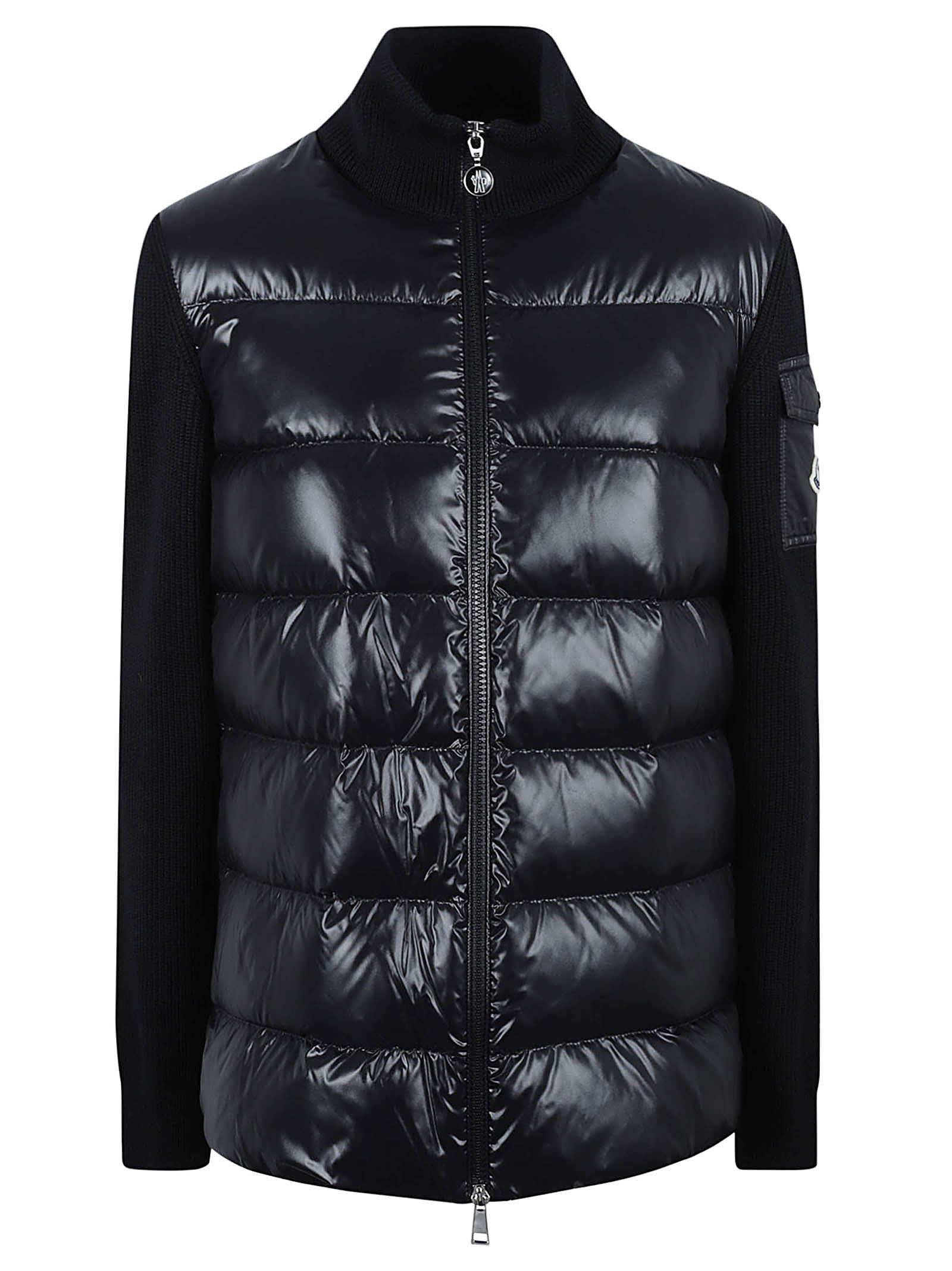 Logo Patched High-Neck Puffer Jacket