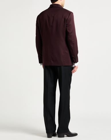 Man Blazer Burgundy Size 40 Silk