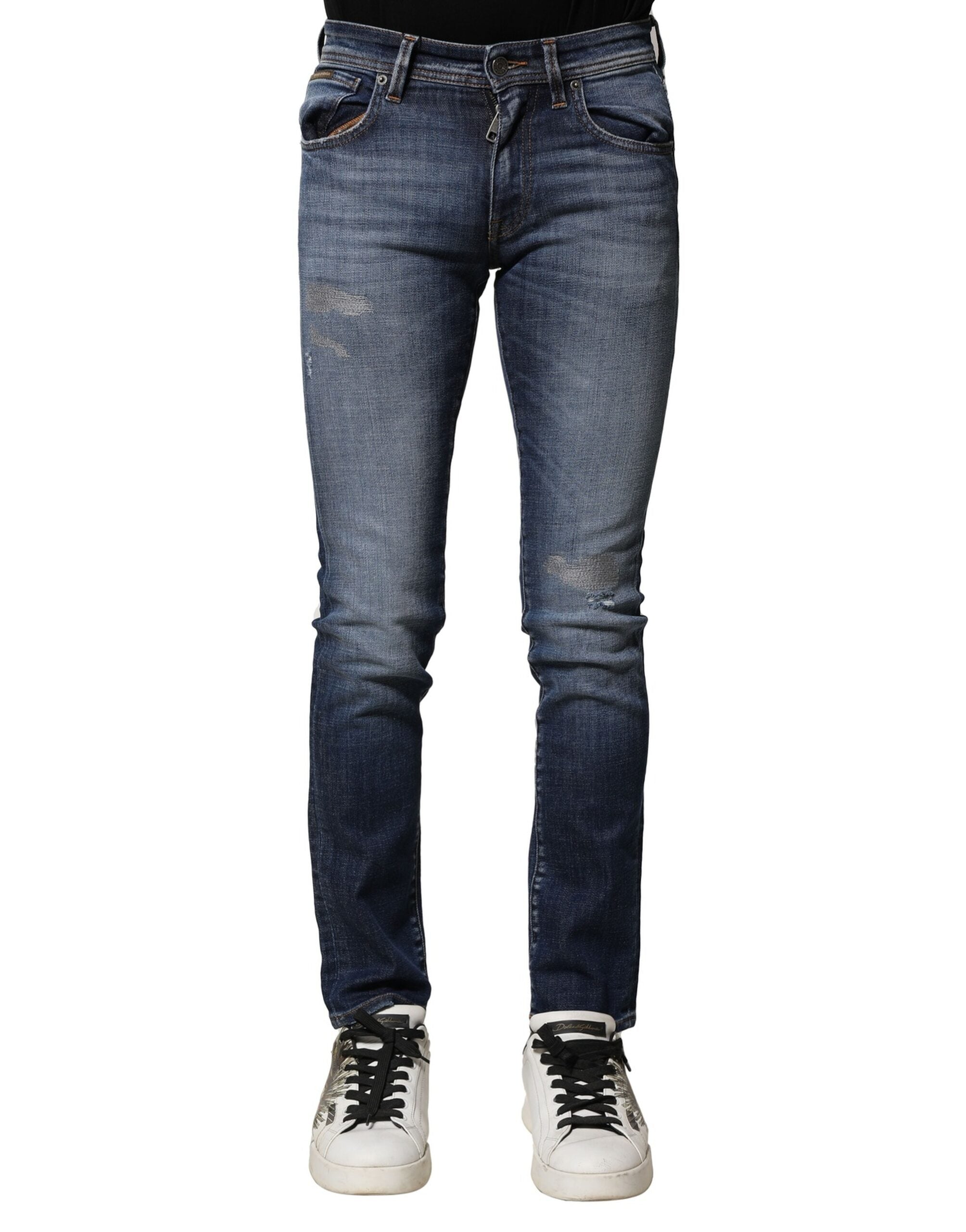Slim Fit Denim Jeans — Blue