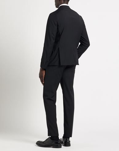 Man Suit Black Size 44 Polyester, Wool, Elastane