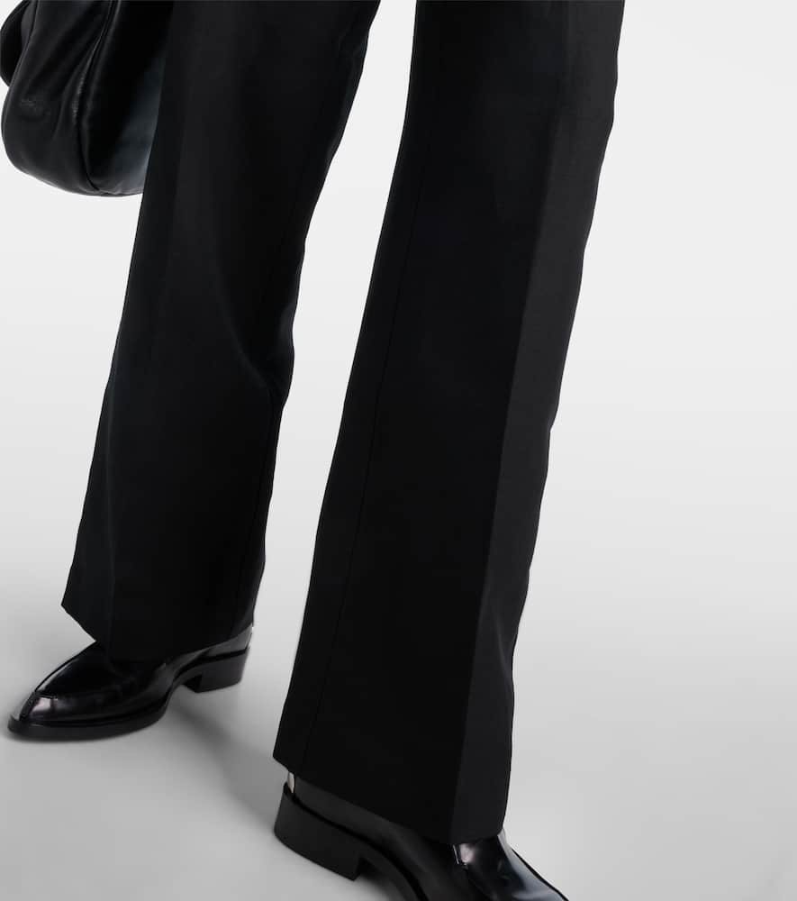 7 For All Mankind Linen and cotton-blend wide-leg pants