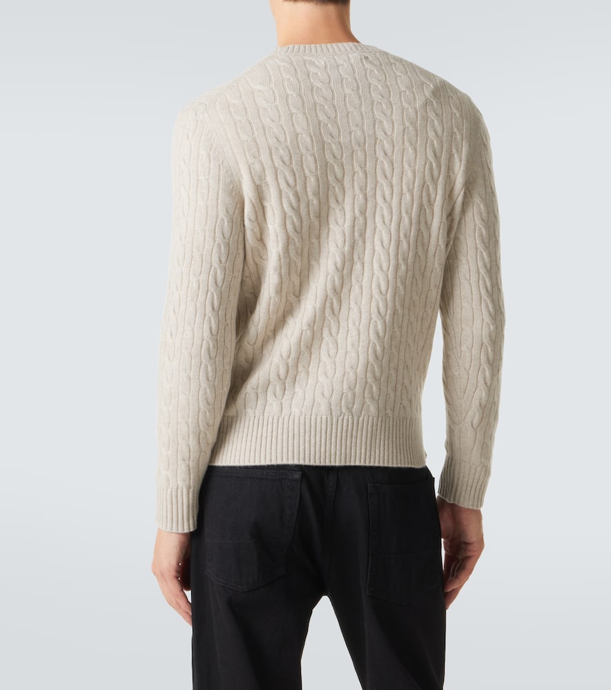 Cable-knit cashmere sweater