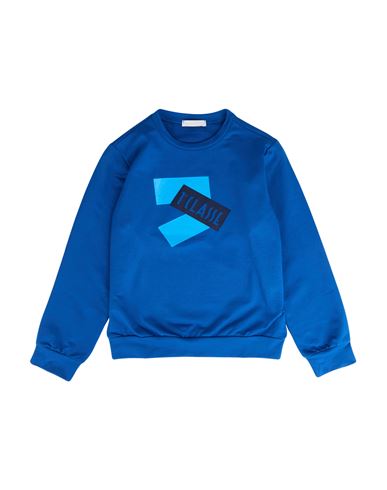 Kid Boy Sweatshirt Bright blue Size 12 Cotton, Elastane