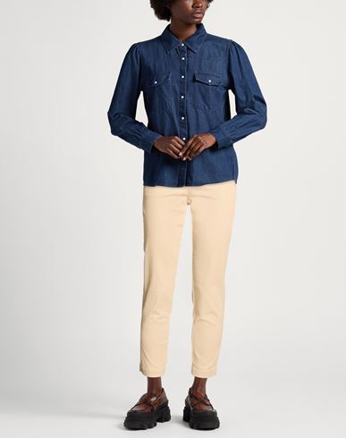 Roÿ Roger's Woman Pants Sand Size 26 Cotton, Lyocell, Elastane