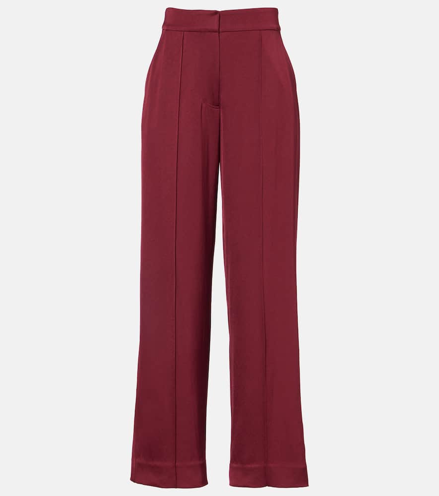 Kyra satin wide-leg pants