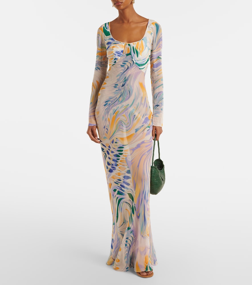 Lois printed maxi dress